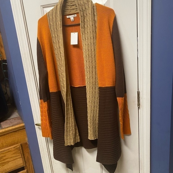 Cato’s Fashion Shawl Collared Cardigan fall color sweater cardigan size Large - Picture 6 of 12